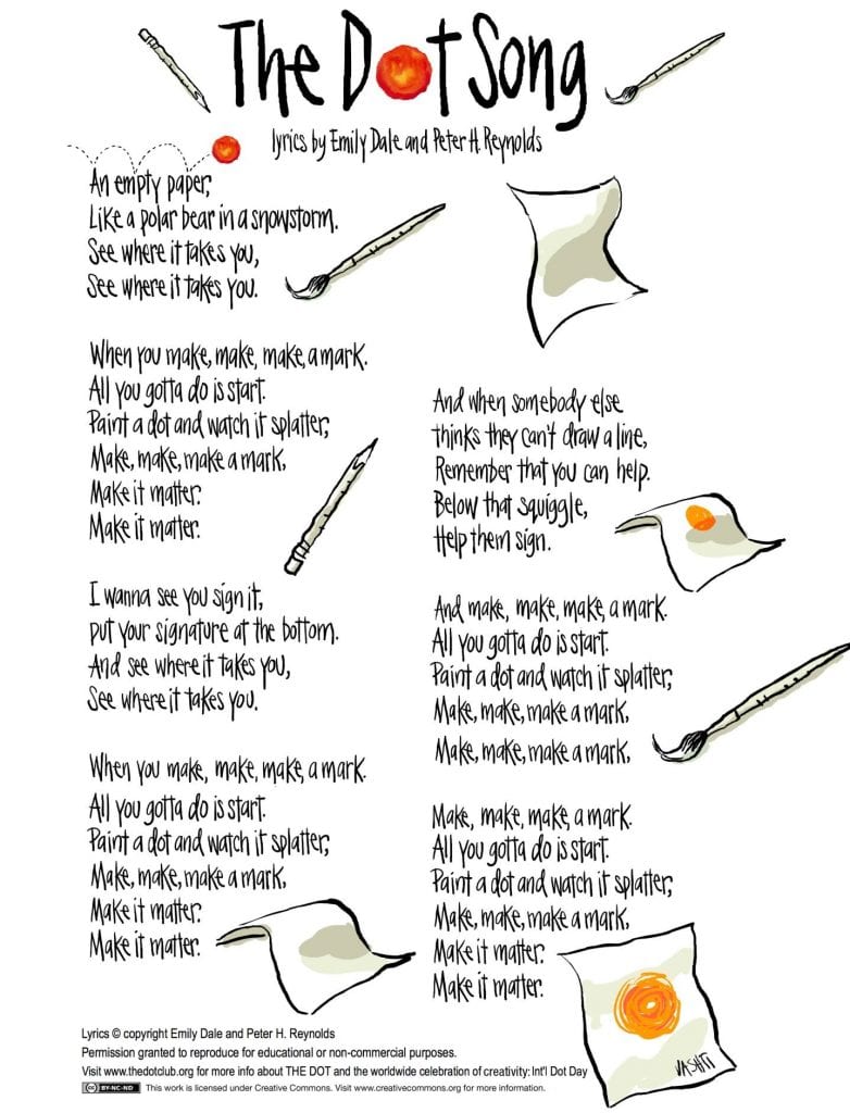 Dot Day song lyrics The Edublogger