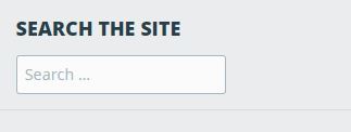 Search box on website