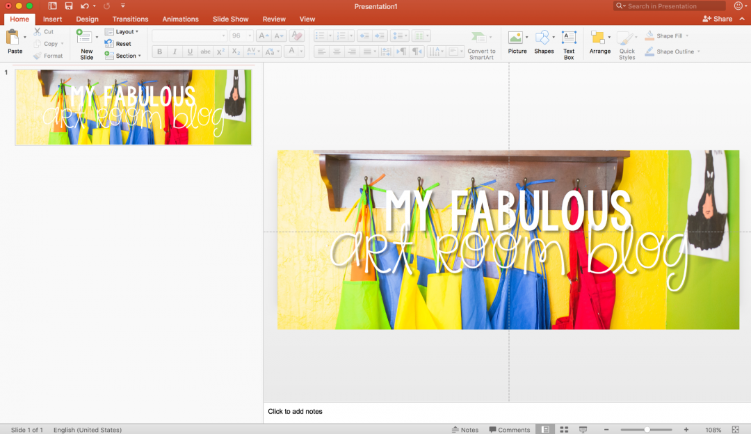 Add text to image PowerPoint